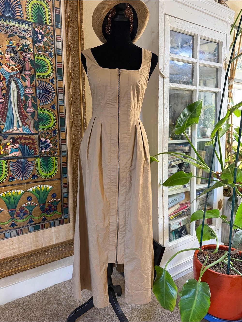 Zoe and Claire pleated zip midi dress!!